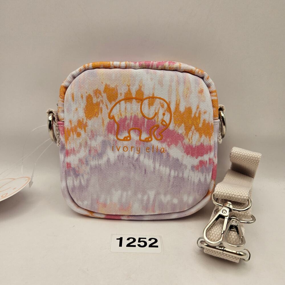 IVORY ELLA ELEPHANT BRAND TIE DYE WAVES MINI CROSSBODY BAG